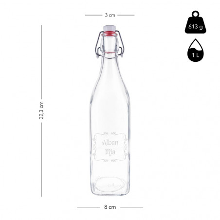 Dimensioni bottiglia di vetro Dimensioni bottiglia di vetro