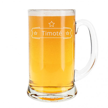 Tazza di birra unica con design bistrot Tazza di birra unica con design bistrot