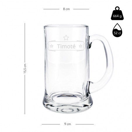 Dimensione tazza di birra bistrot Dimensione tazza di birra bistrot