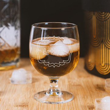 Bicchiere da cognac personalizzabile |Incisione del testo originale