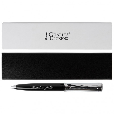 Charles Dickens penna twist con incisione Charles Dickens penna twist con incisione