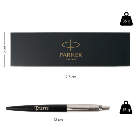 Dimensione Parker Jotter penna colore nero Dimensione Parker Jotter penna colore nero