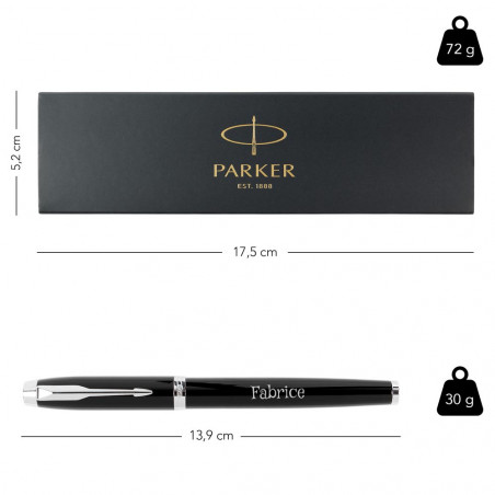 Dimensione penna Plume Parker IM nero Dimensione penna Plume Parker IM nero