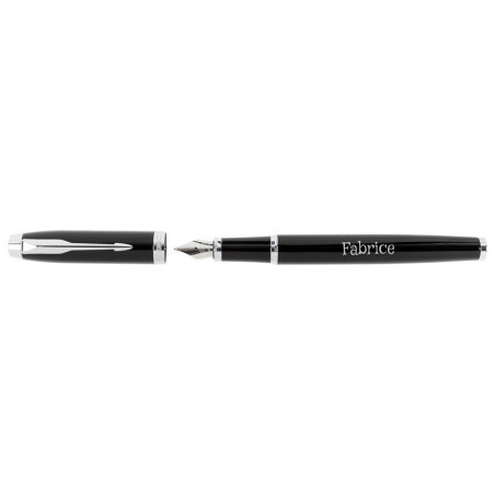 Black Parker IM Plume Pen con personalizzazione Black Parker IM Plume Pen con personalizzazione