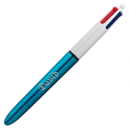 4 colore Penna blu Bic per personalizzare 4 colore Penna blu Bic per personalizzare