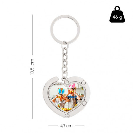 Porta dimensione chiave gancio cuore borsa Porta dimensione chiave gancio cuore borsa