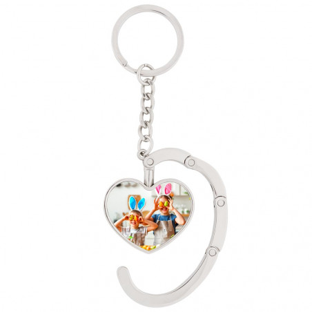 Portachiavi cuore gancio personalizzato borsa fotografica Portachiavi cuore gancio personalizzato borsa fotografica