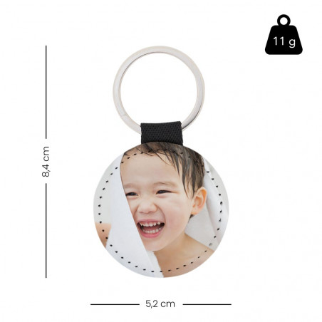 Portachiavi in pelle tonda Portachiavi in pelle tonda