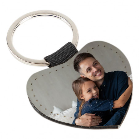 Portachiavi in pelle con foto Portachiavi in pelle con foto
