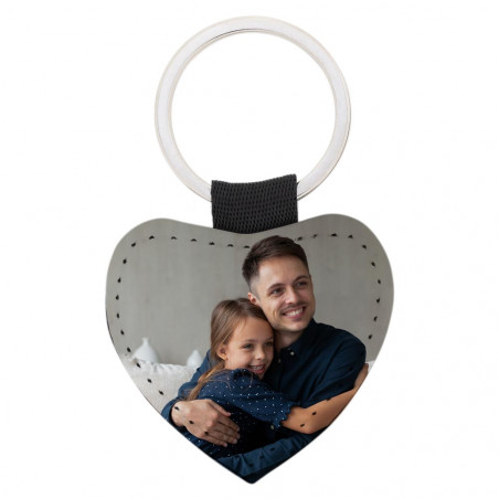 Portachiavi in pelle cuore da personalizzare Portachiavi in pelle cuore da personalizzare