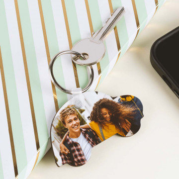 Portachiavi auto da personalizzare con foto stampate