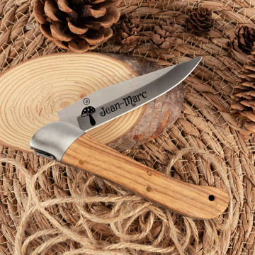 Coltello personalizzato per la natura |Incisione del testo e design della natura a tua scelta