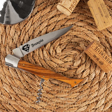 Coltello pieghevole frassino personalizzato | Coltello per papà