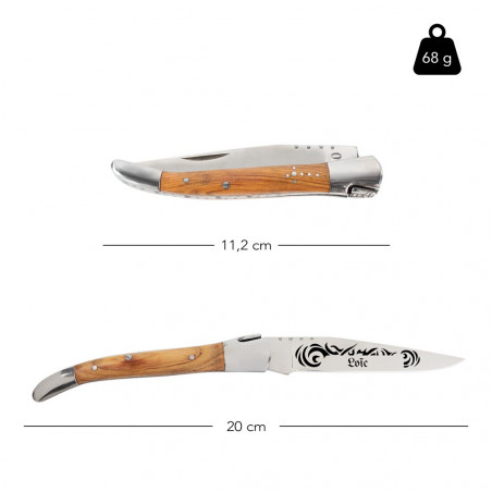 Dimensione del tatuaggio di progettazione del coltello tascabile Dimensione del tatuaggio di progettazione del coltello tascabile