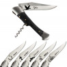 Coltello esterno manico nero personalizzato natura