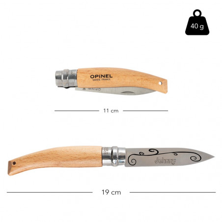 Dimensione del giardino del tatuaggio Coltello Opinel Dimensione del giardino del tatuaggio Coltello Opinel