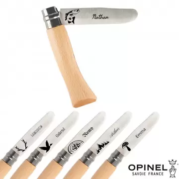 Coltello bambino Opinel natura personalizzata