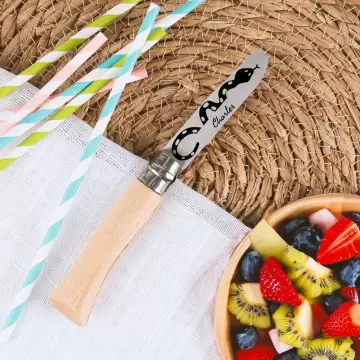 Coltello chiudibile per bambini Opinel personalizzabile |Incisione di tatuaggi e testi