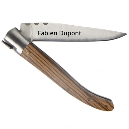 Scatola portacoltelli Laguiole con lama incisa Scatola portacoltelli Laguiole con lama incisa