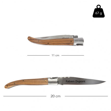Dimensioni della scatola laguiole incisa Dimensioni della scatola laguiole incisa