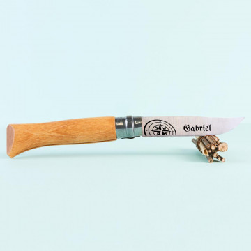 Scatola personalizzata per coltelli Natura Opinel |Design Natura e Incisione