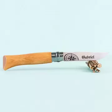 Scatola personalizzata per coltelli Natura Opinel |Design Natura e Incisione