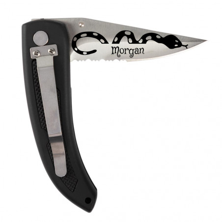 Coltello per cinture del tatuaggio inciso Coltello per cinture del tatuaggio inciso