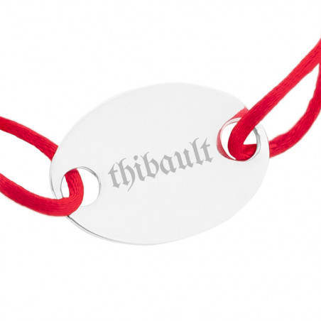 Incisione del testo su bracciale cordon Incisione del testo su bracciale cordon