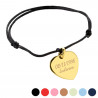 Bracciale con cuore in oro placcato