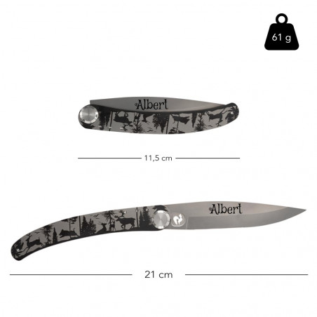 Dimensione del coltello da tasca foresta Dimensione del coltello da tasca foresta