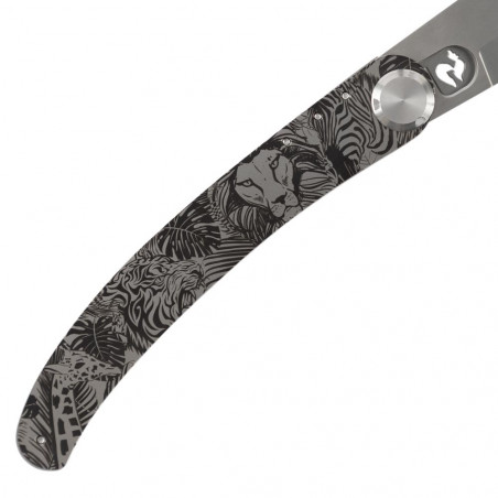 Incisione Safari sulla lama del coltello Incisione Safari sulla lama del coltello