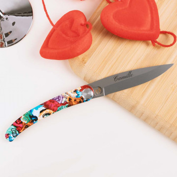 Coltello in acciaio Pop Art personalizzato
