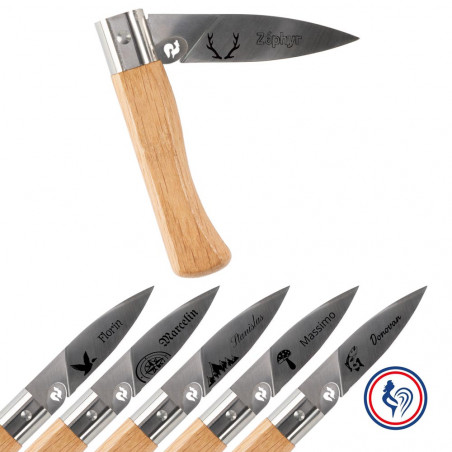 Coltello in rovere personalizzato Coltello in rovere personalizzato