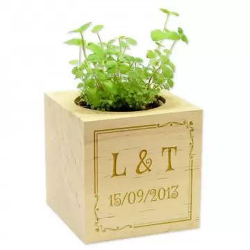 Cubo di legno personalizzato impianto arabo