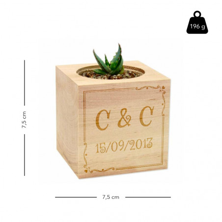 Dimensione cubo di legno personalizzata Dimensione cubo di legno personalizzata