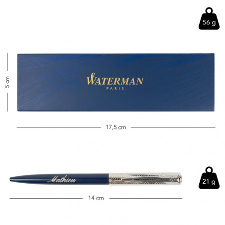 Waterman sfera penna dimensione blu Allure deluxe Waterman sfera penna dimensione blu Allure deluxe