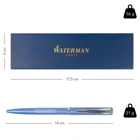 Dimensione della penna graduata blu Waterman Dimensione della penna graduata blu Waterman