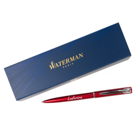 Waterman Graduate penna a sfera incisa rossa