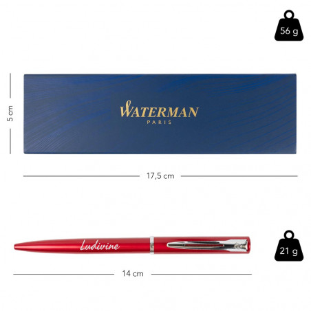 Waterman Graduate Red Ballpoint Dimensione della penna