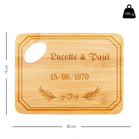 Dimensione della coppia di taglienti in legno cucina Dimensione della coppia di taglienti in legno cucina