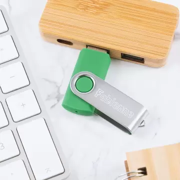 Chiave USB verde personalizzata con foto | Chiave USB 16GB