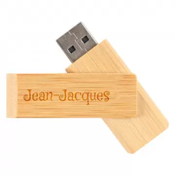 USB flash drive legno bambù inciso
