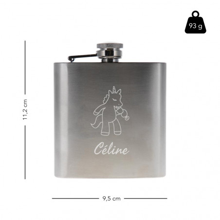 Dimensione del flasco dell'unicorno