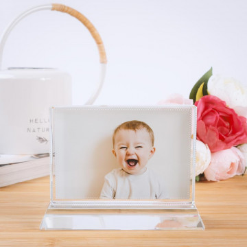 Cornice portafoto in vetro personalizzata