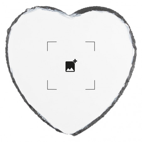 Cuore unico ardesia con foto Cuore unico ardesia con foto