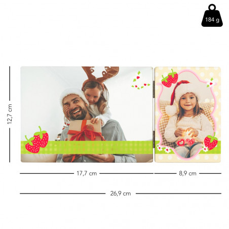 Dimensione del telaio a doppia fragola Dimensione del telaio a doppia fragola