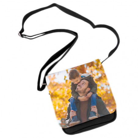 Unico nero besace con foto Unico nero besace con foto