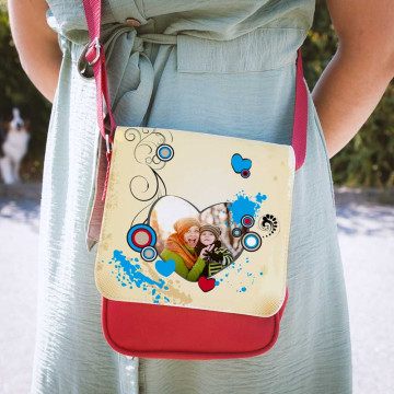 Borsa a tracolla a cuore personalizzata