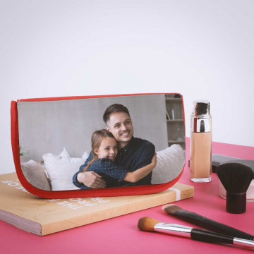 Astuccio rosso personalizzabile con foto stampata