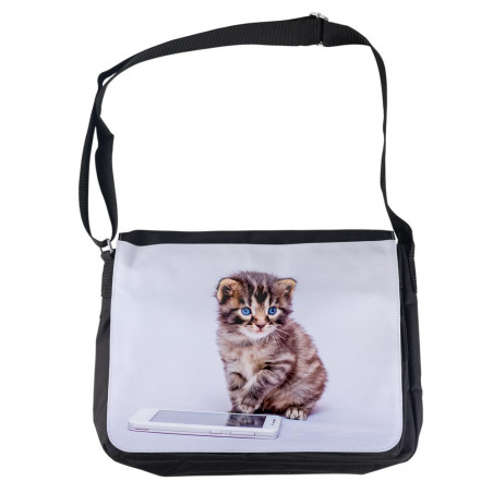 Borsa grande in tessuto con foto stampata Borsa grande in tessuto con foto stampata